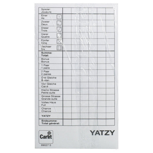 Ersatzblock Yatzy 3 Stück