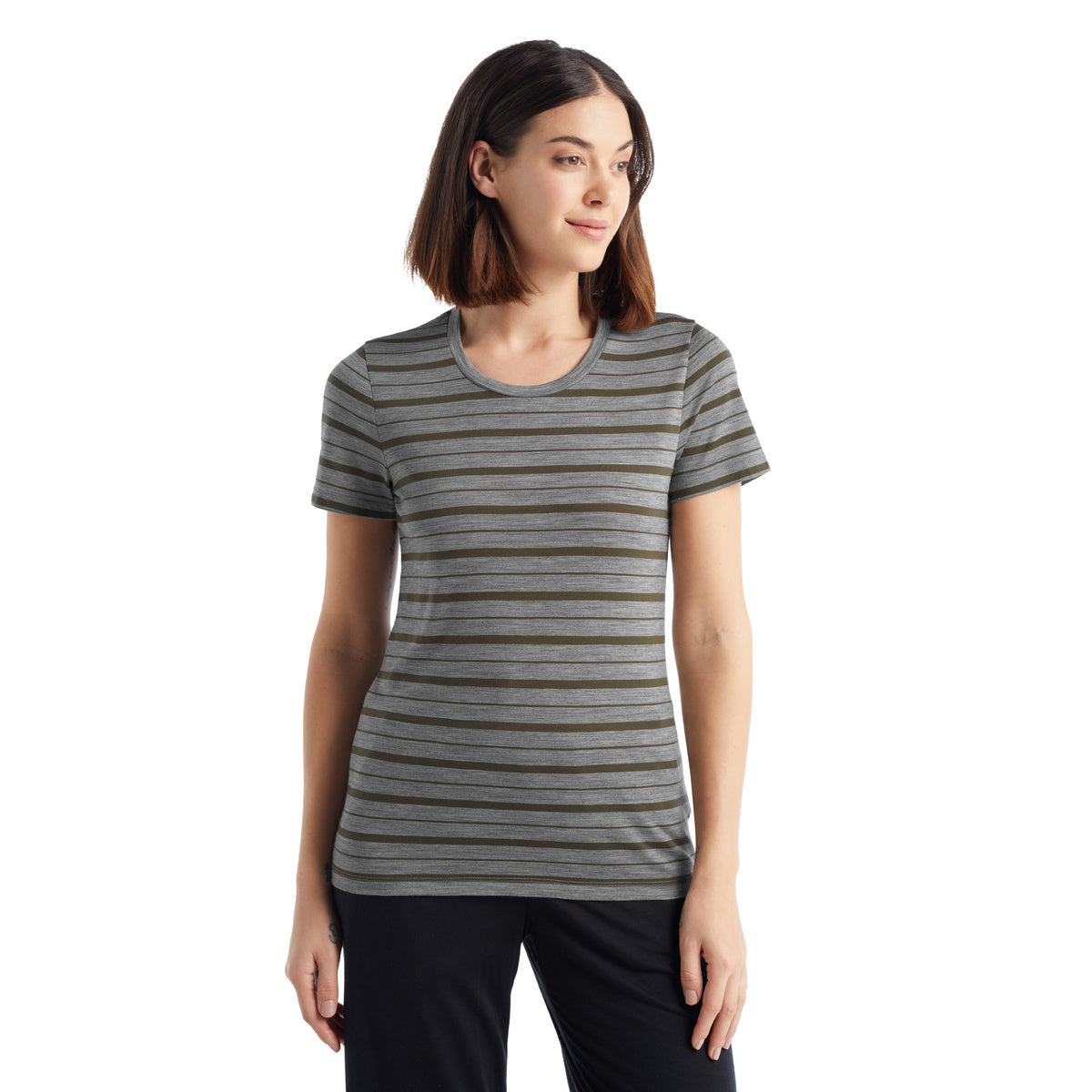 Wmns Merino Wave SS Tee Stripe
