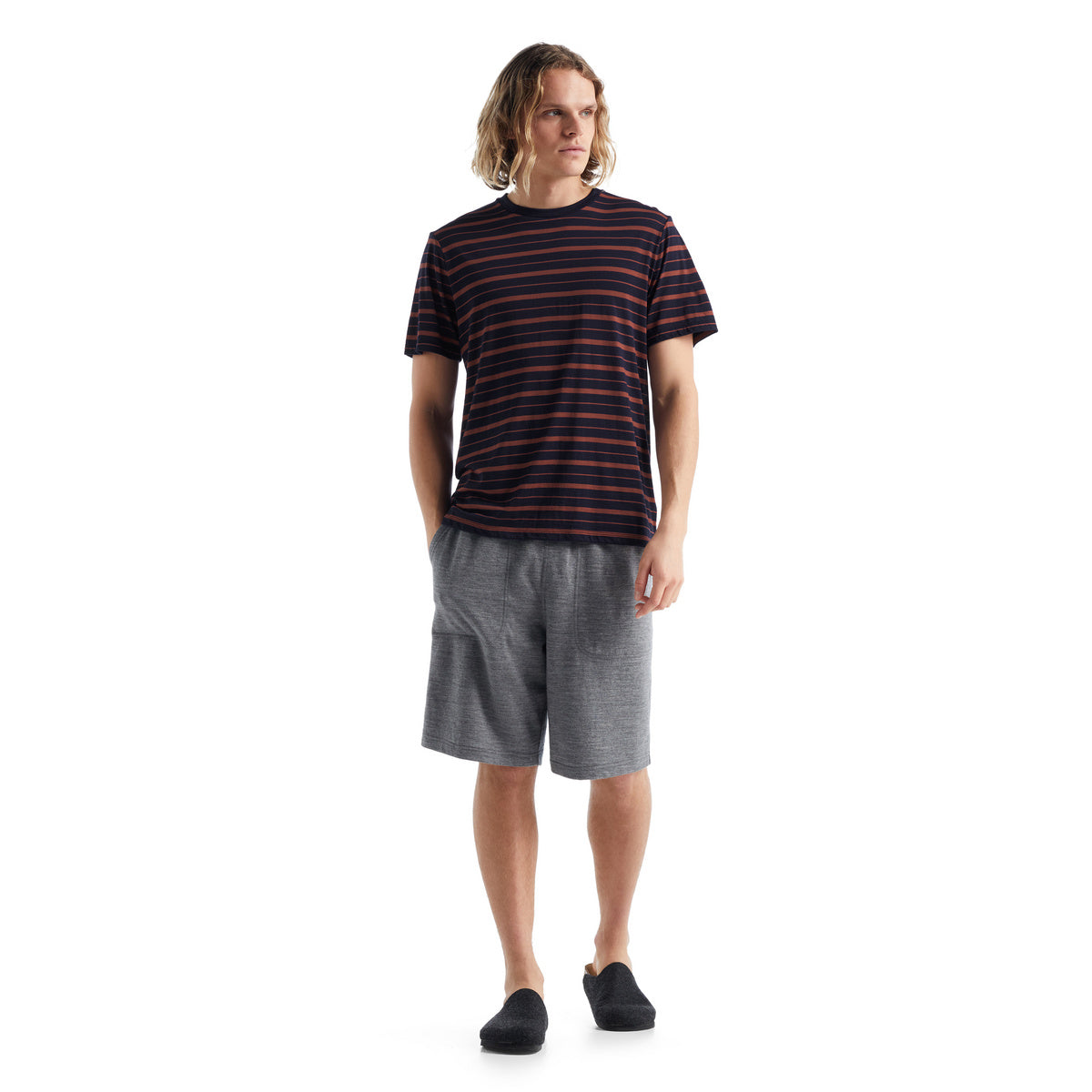 Men Merino Wave SS Tee Stripe