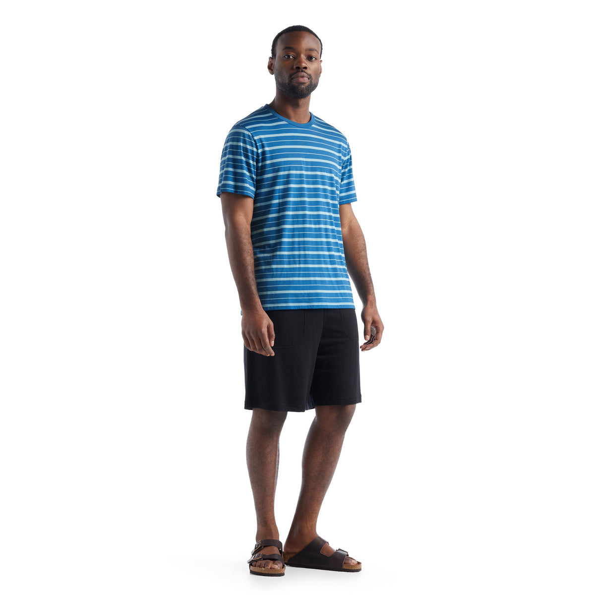 Men Merino Wave SS Tee Stripe