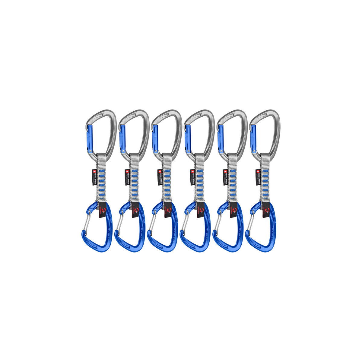 Crag Keylock Wire 10 cm Indicator 6-Pack Quickdraw