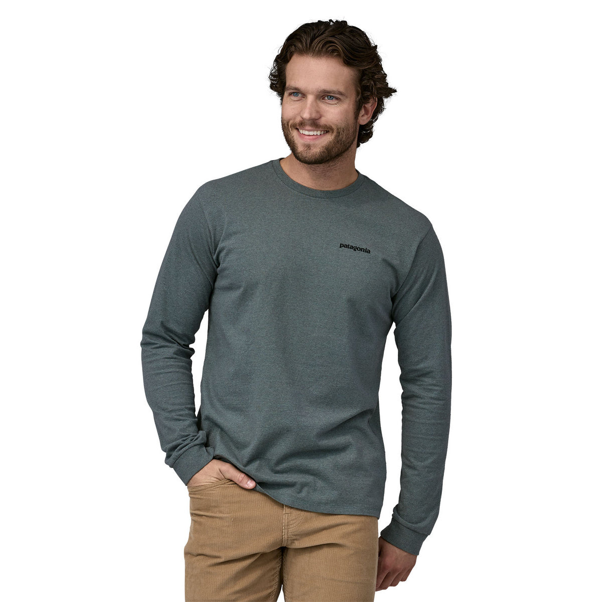 M's L/S P-6 Logo Responsibili-Tee